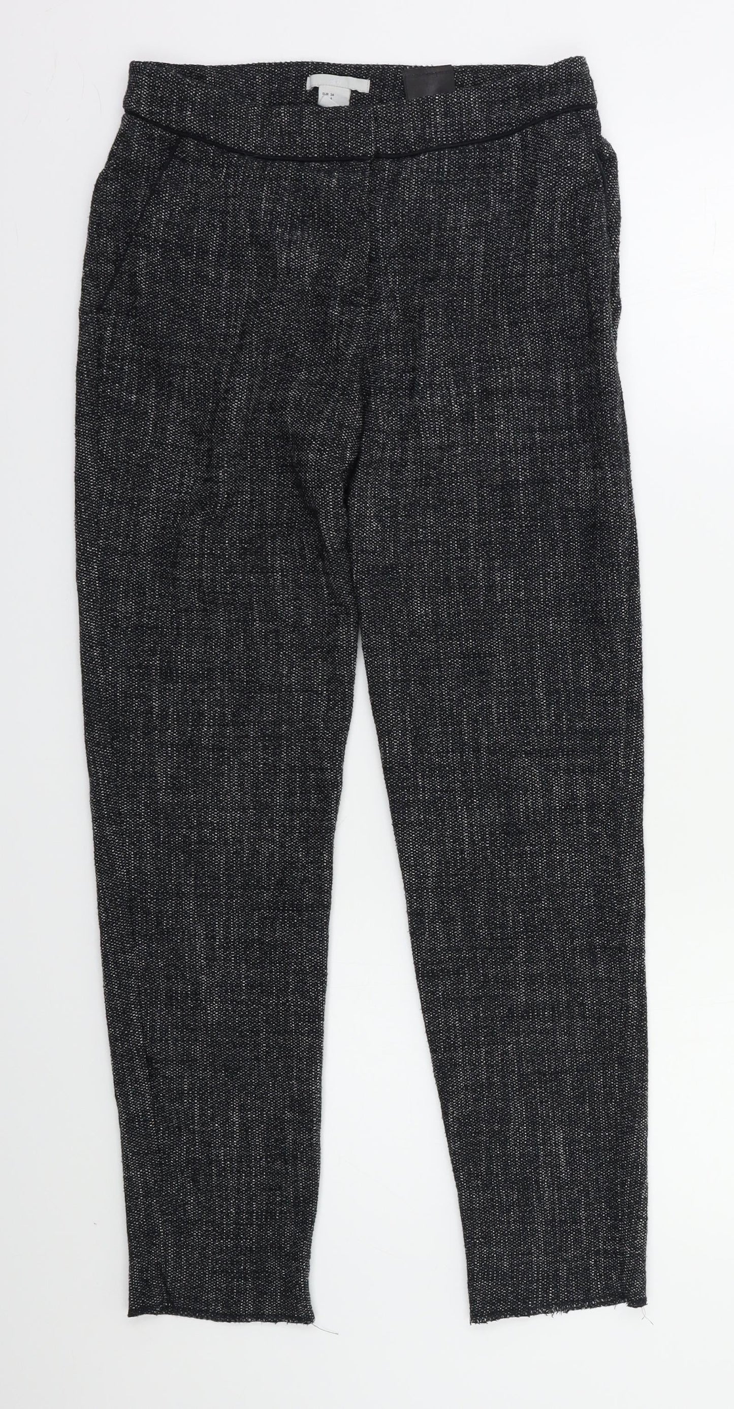 Womens UK Size 6 H&M Regular Fit  Grey Trousers