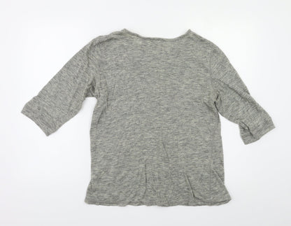 Womens UK Size 14 M&S Grey Basic Blouse