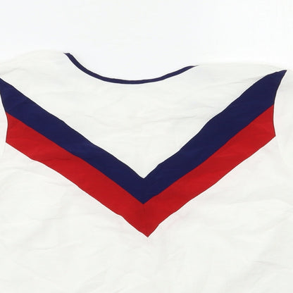 Womens UK Size S Stradivarius White Basic Blouse