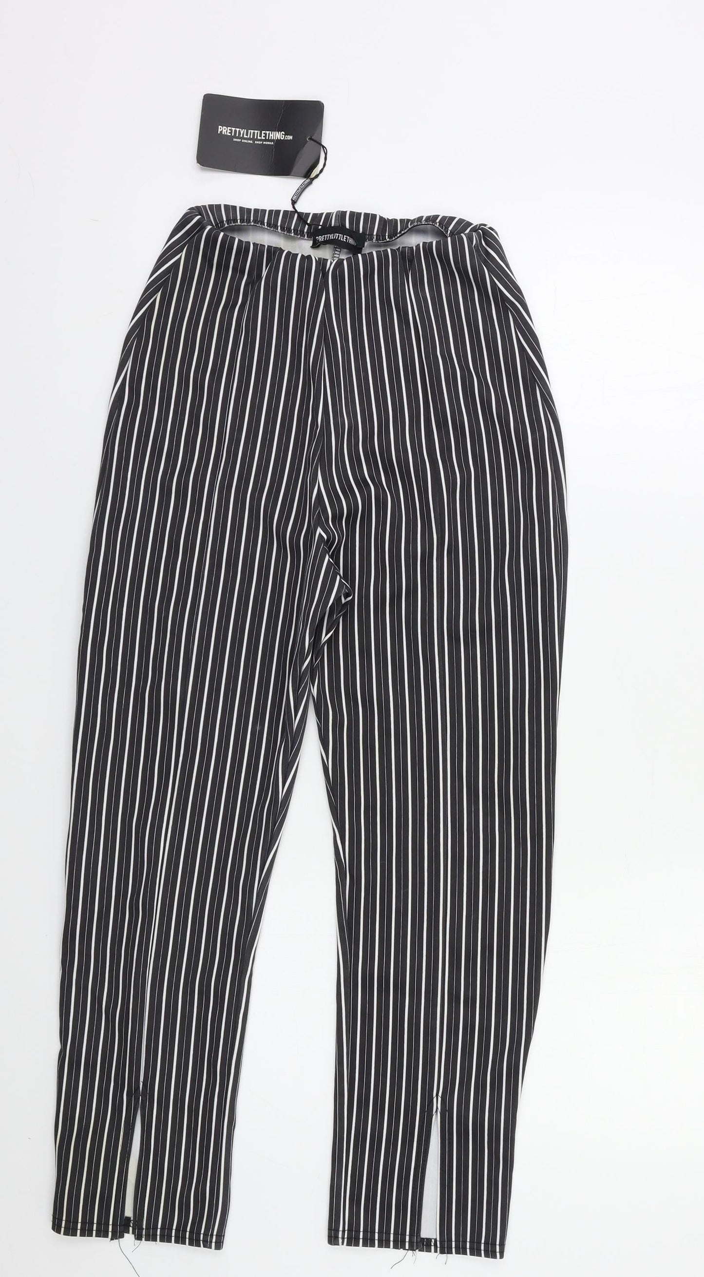 Womens UK Size 6 PRETTYLITTLETHING Regular Fit  Black Trousers