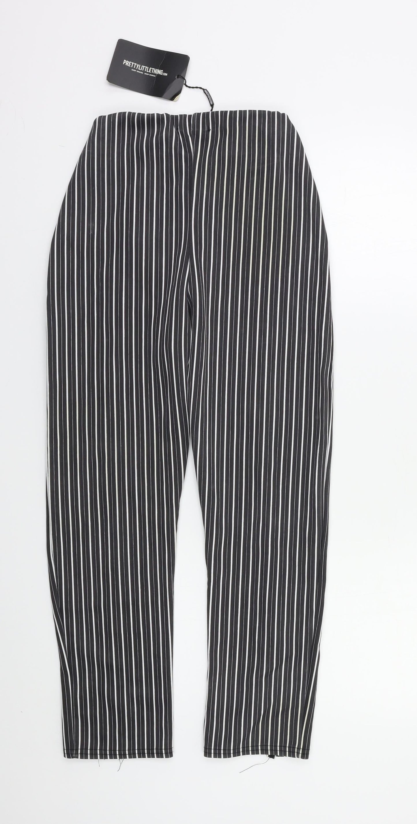 Womens UK Size 6 PRETTYLITTLETHING Regular Fit  Black Trousers