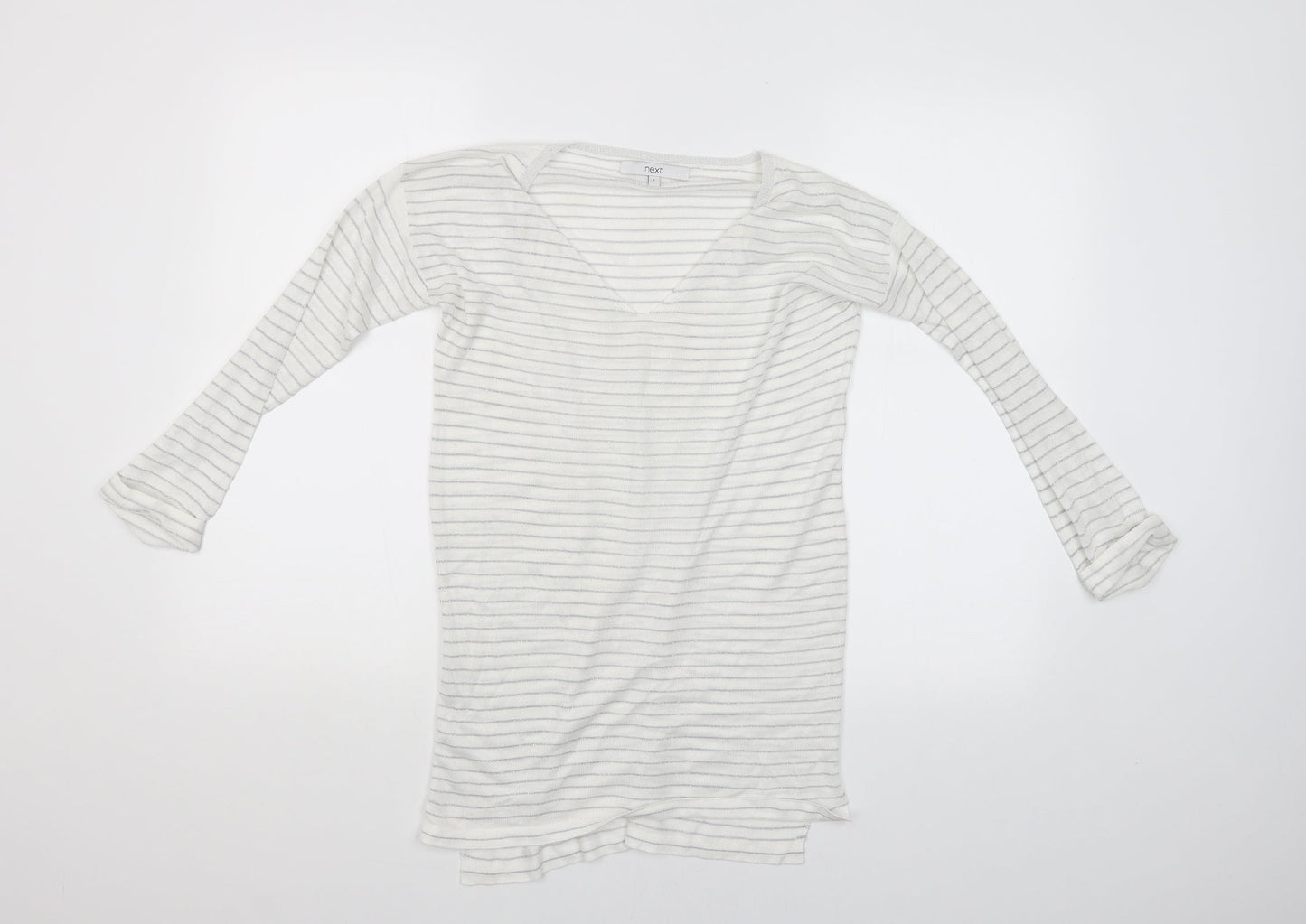 Womens UK Size 8 NEXT White Basic Blouse
