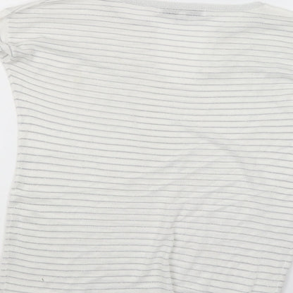 Womens UK Size 8 NEXT White Basic Blouse