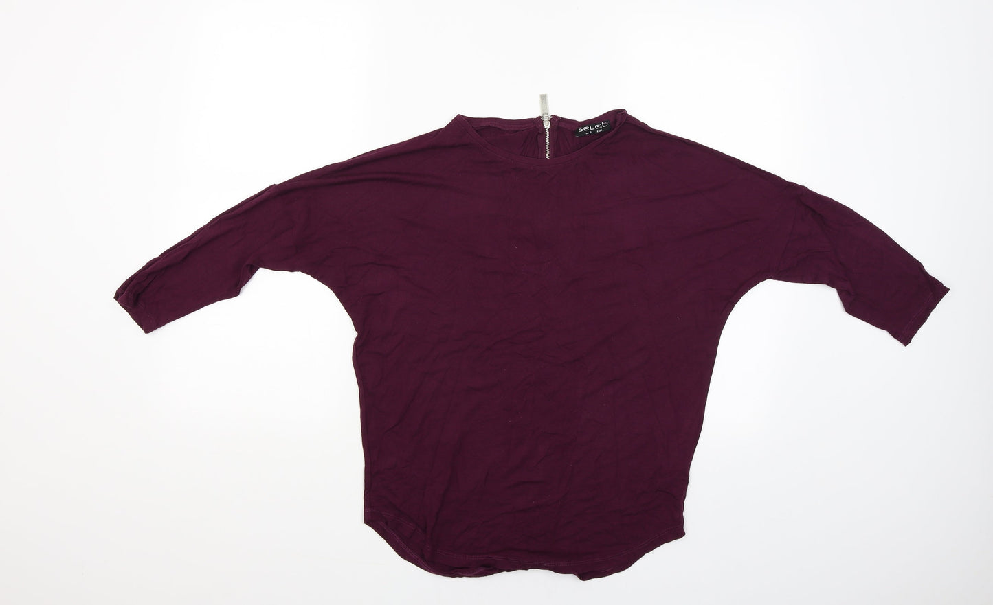 Womens UK Size 8 Select Red Basic Blouse
