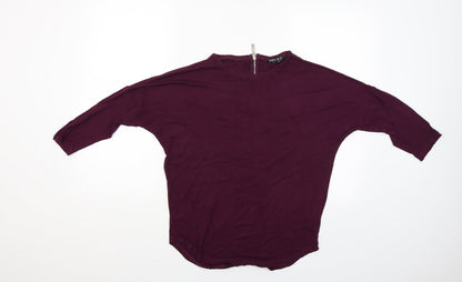 Womens UK Size 8 Select Red Basic Blouse