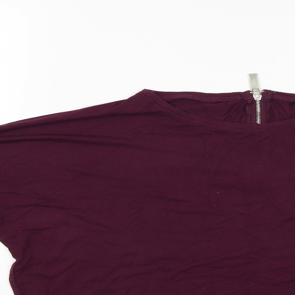 Womens UK Size 8 Select Red Basic Blouse