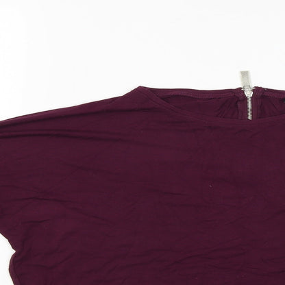 Womens UK Size 8 Select Red Basic Blouse