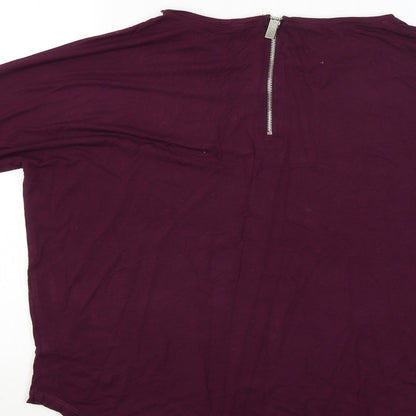 Womens UK Size 8 Select Red Basic Blouse