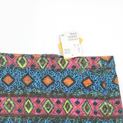 Dividedq Womens Multicoloured Argyle/Diamond  Straight & Pencil Skirt Size 8