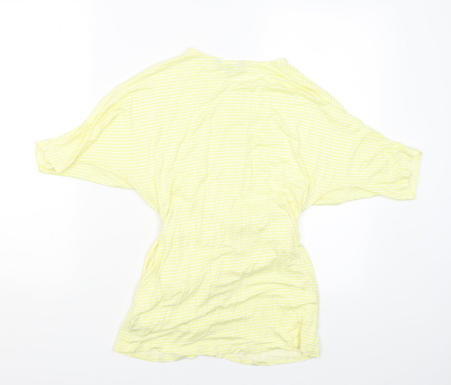 Principles Womens Yellow Striped  T-Shirt Dress  Size 10