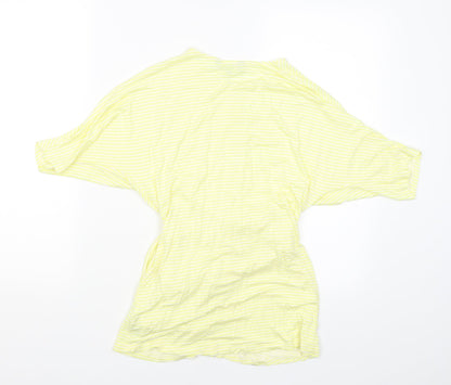 Principles Womens Yellow Striped  T-Shirt Dress  Size 10