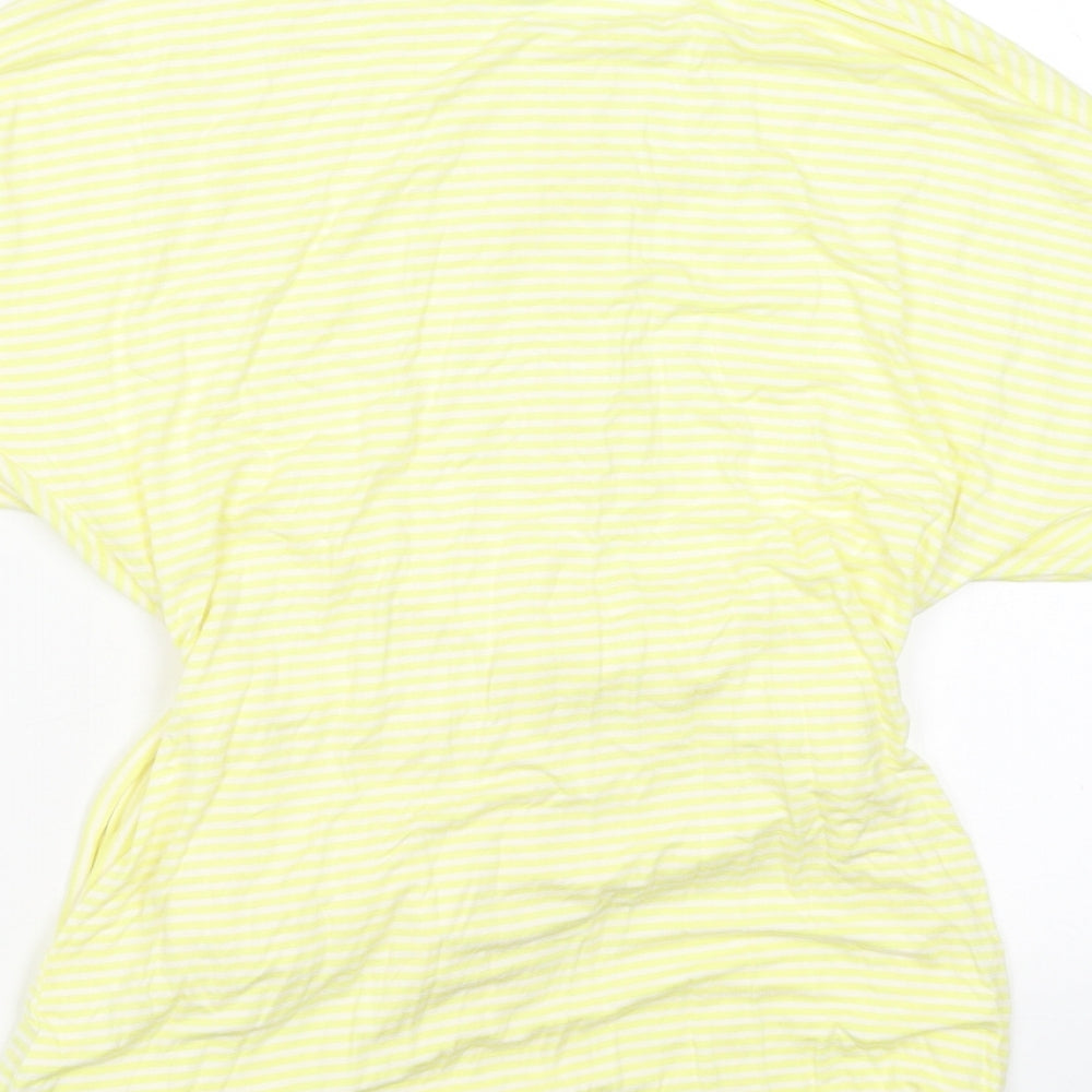 Principles Womens Yellow Striped  T-Shirt Dress  Size 10