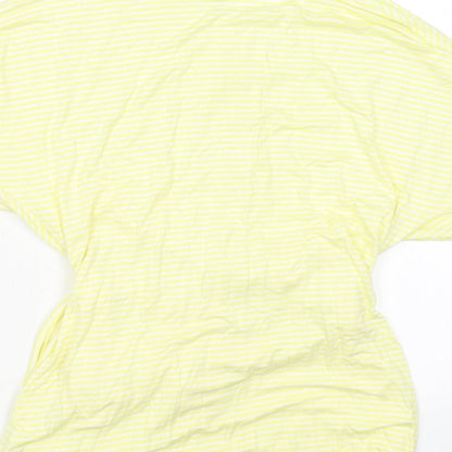 Principles Womens Yellow Striped  T-Shirt Dress  Size 10