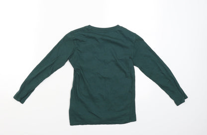 Pep&Co Boys Green   Basic T-Shirt Size 7-8 Years  - United Future