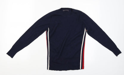 Womens UK Size 16 M&S Blue Pullover Jumper
