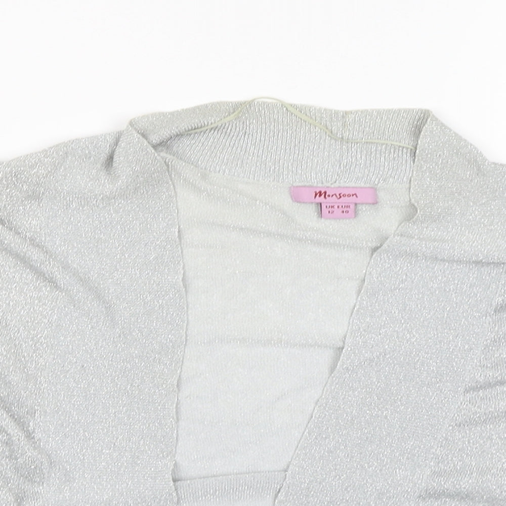 Womens UK Size 12 Monsoon Grey Basic Blouse