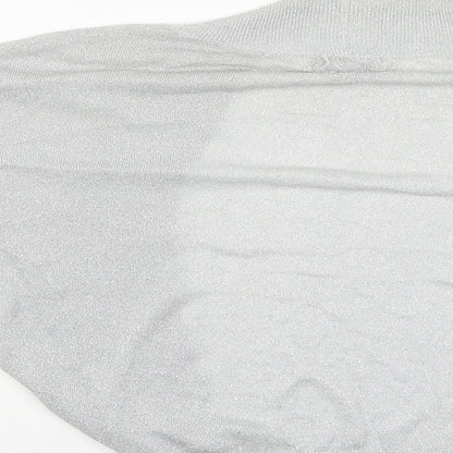 Womens UK Size 12 Monsoon Grey Basic Blouse