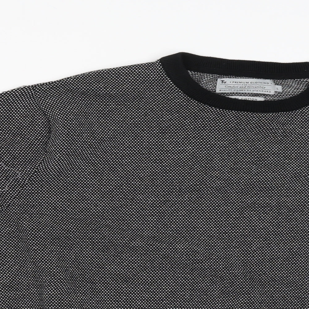 TU Womens Black   Pullover Jumper Size L
