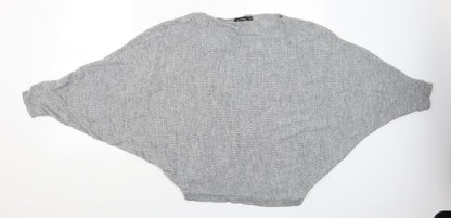 Boohoo Womens Grey   Pullover Jumper Size S