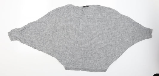 Boohoo Womens Grey   Pullover Jumper Size S