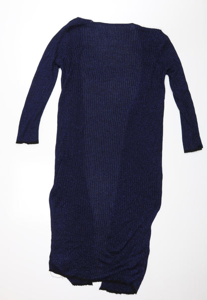 Womens UK Size One Size Preworn Black Wrap Jumper