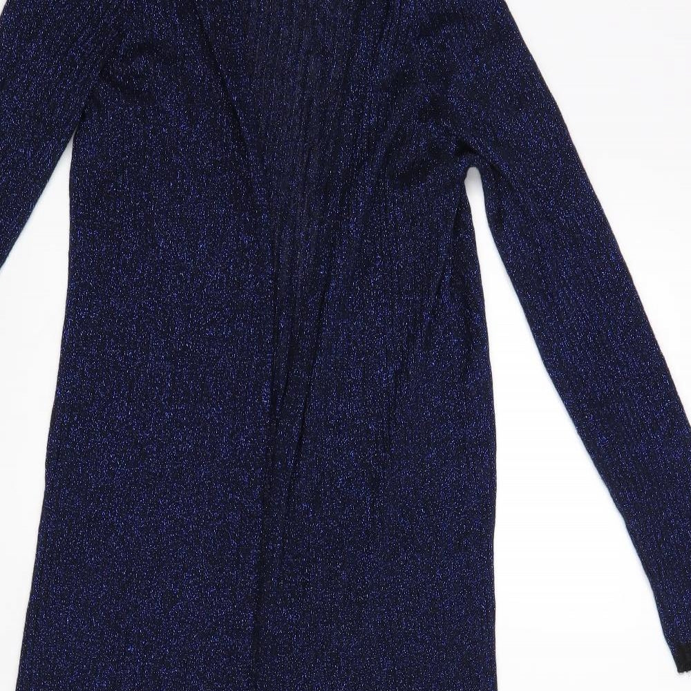 Womens UK Size One Size Preworn Black Wrap Jumper