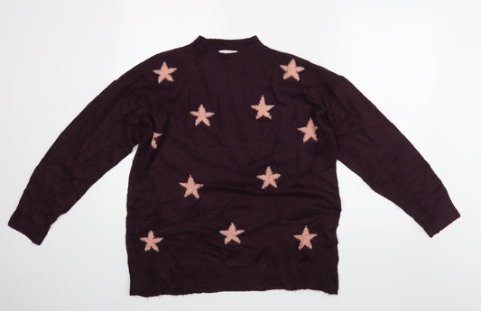 Womens UK Size M NEXT Purple Pullover Jumper