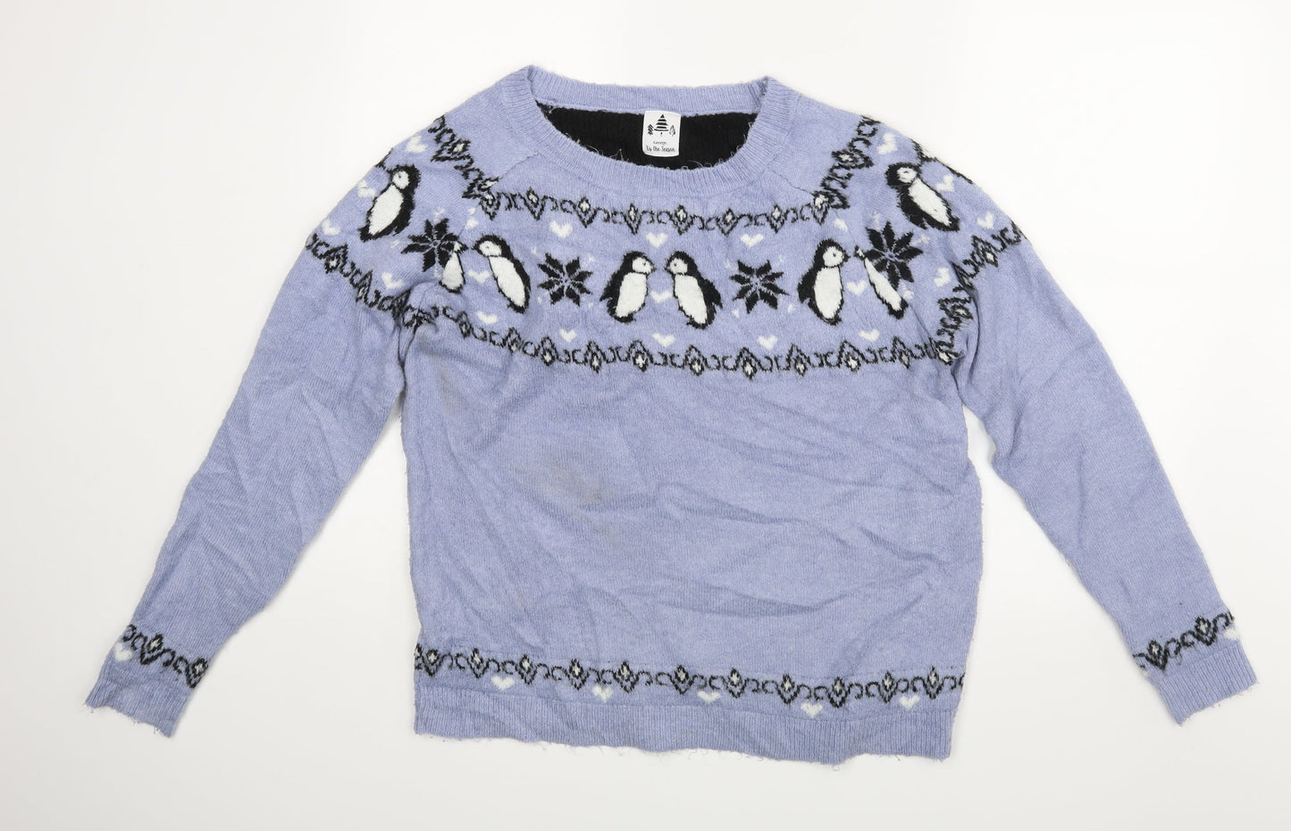 George Womens Blue   Pullover Jumper Size M