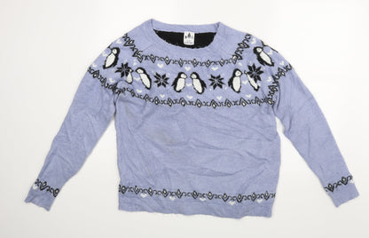 George Womens Blue   Pullover Jumper Size M