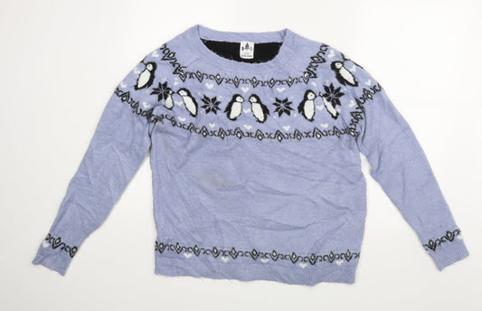 George Womens Blue   Pullover Jumper Size M