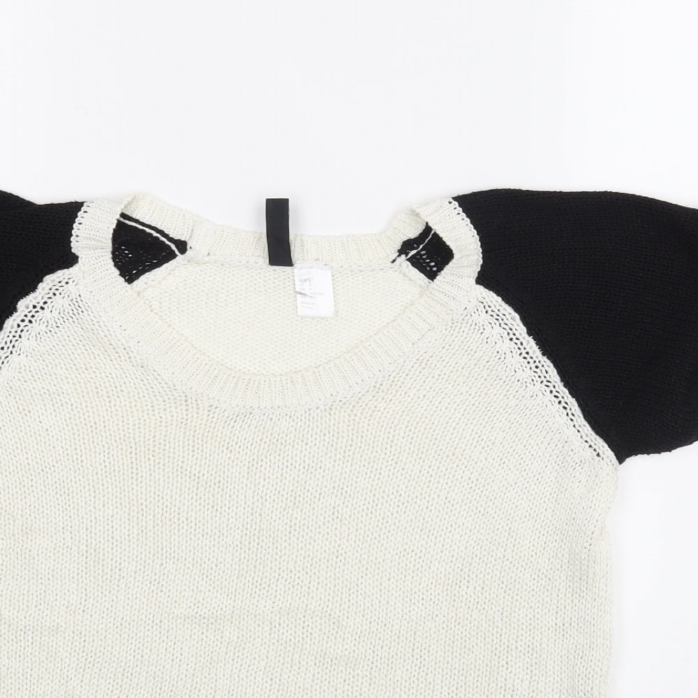 Womens UK Size S H&M White Basic Blouse