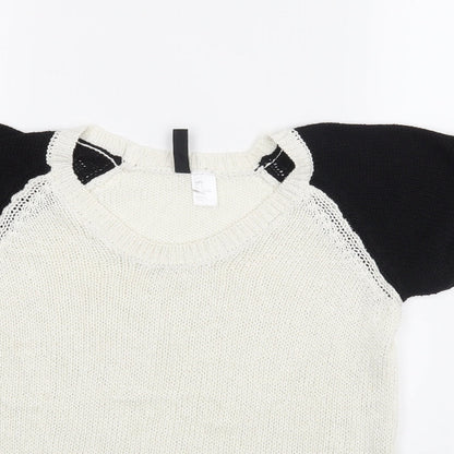 Womens UK Size S H&M White Basic Blouse