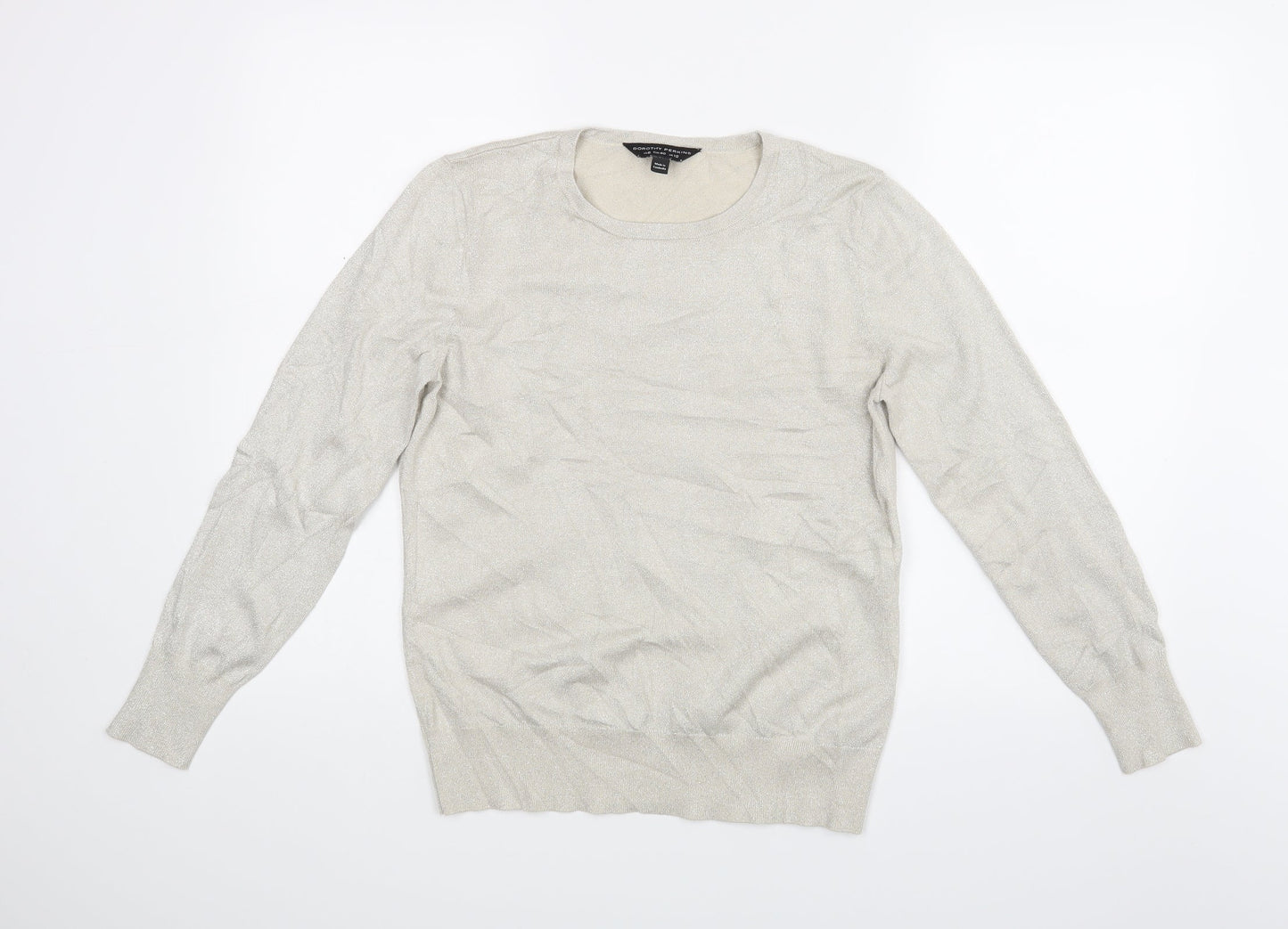Womens UK Size 8 Dorothy Perkins Beige Basic Blouse