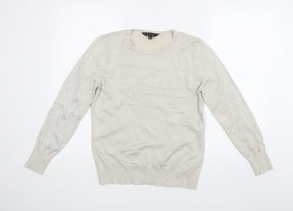 Womens UK Size 8 Dorothy Perkins Beige Basic Blouse