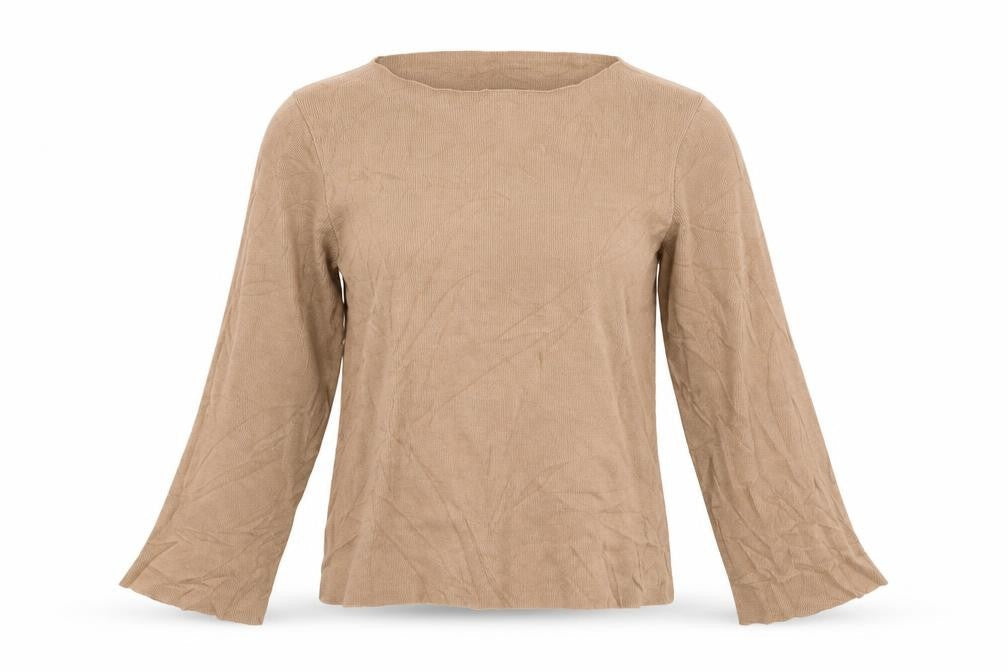 Womens UK Size 8 Zara Brown Basic Blouse