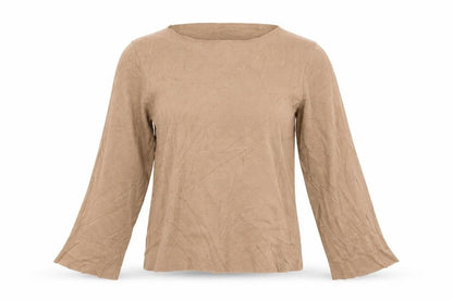 Womens UK Size 8 Zara Brown Basic Blouse