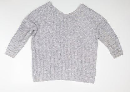 TU Womens Blue   Wrap Jumper Size 14