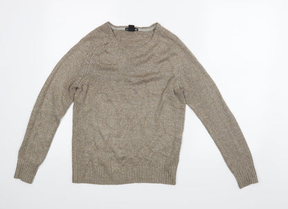 Womens UK Size S H&M Gold Pullover Jumper