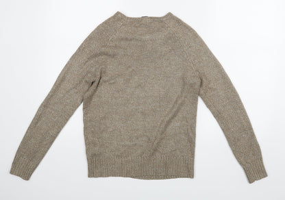 Womens UK Size S H&M Gold Pullover Jumper