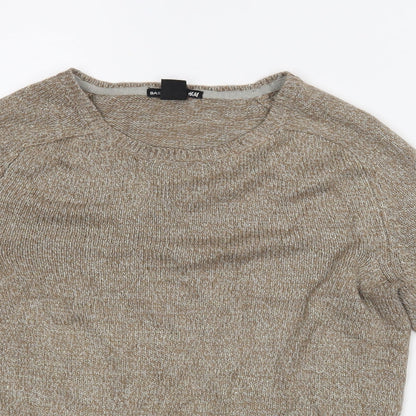 Womens UK Size S H&M Gold Pullover Jumper