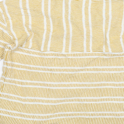Faithful Womens Gold Striped  Pullover Jumper Size 12
