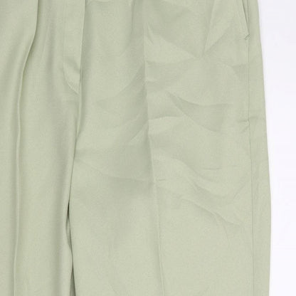 Womens UK Size 14 Preworn Regular Fit  Green Trousers