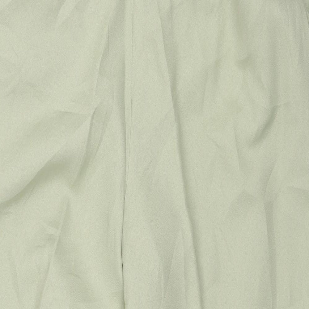 Womens UK Size 14 Preworn Regular Fit  Green Trousers