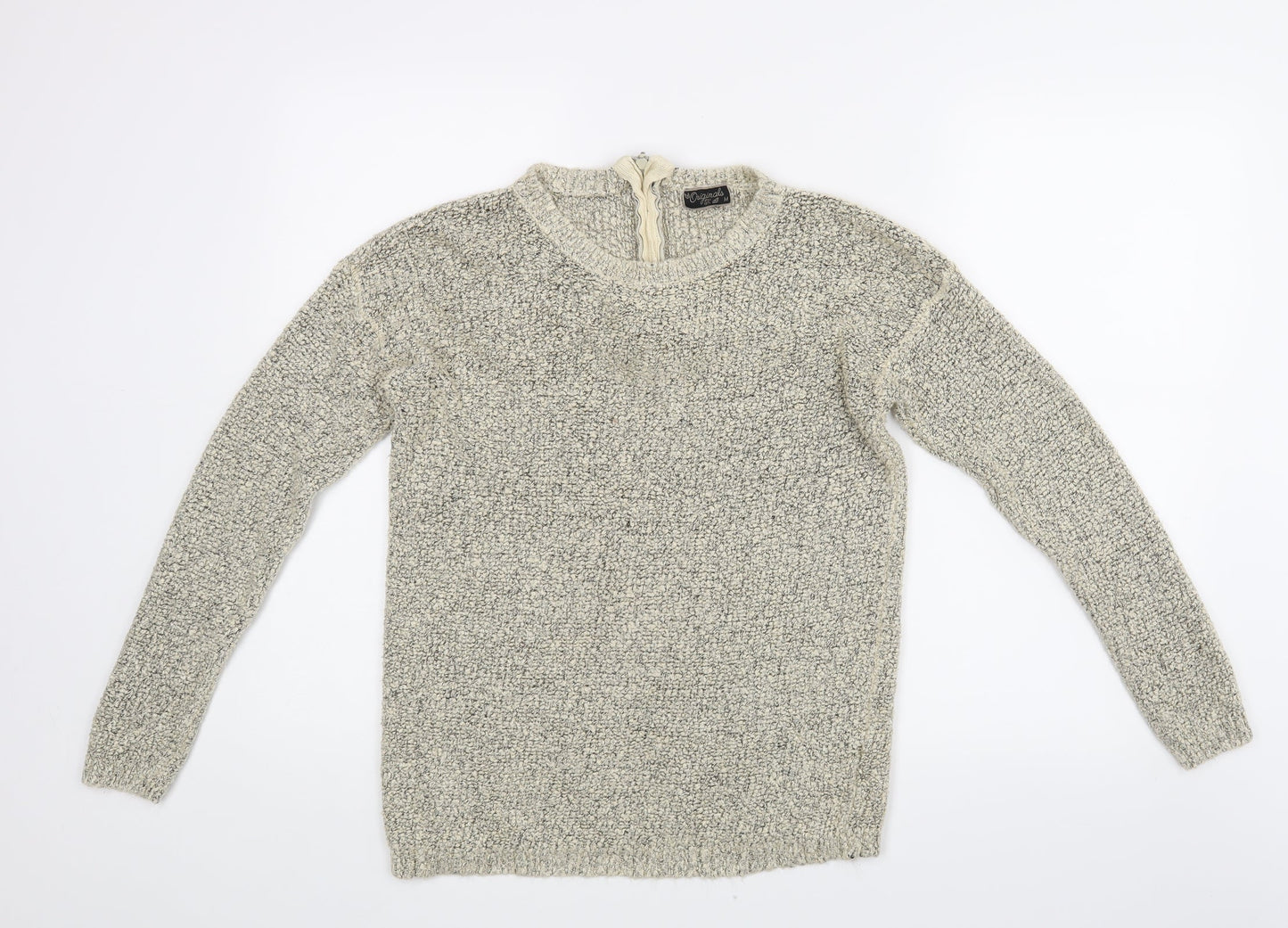 Womens UK Size M Originals Beige Pullover Jumper
