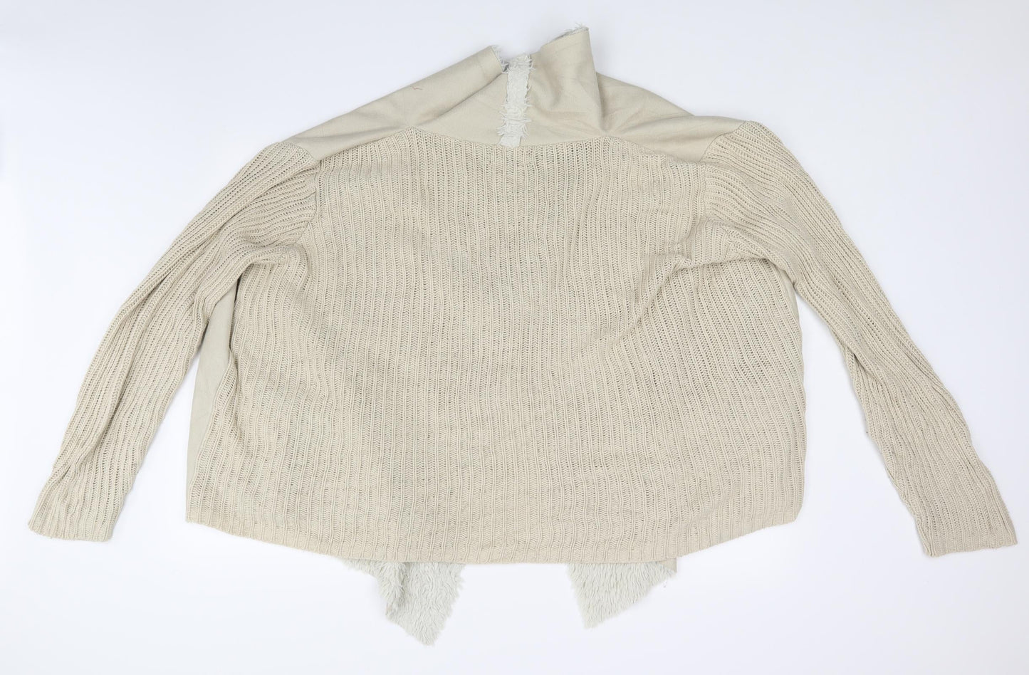 Womens UK Size XL Atmosphere Beige Wrap Jumper