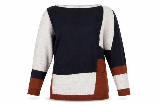 Womens UK Size 16 Evans Brown Wrap Jumper
