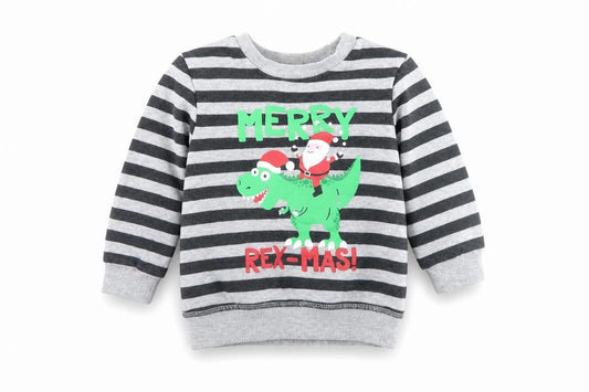 Mini Rebel Boys Multicoloured Striped  Pullover Jumper Size 18-24 Months  - Christmas jumper