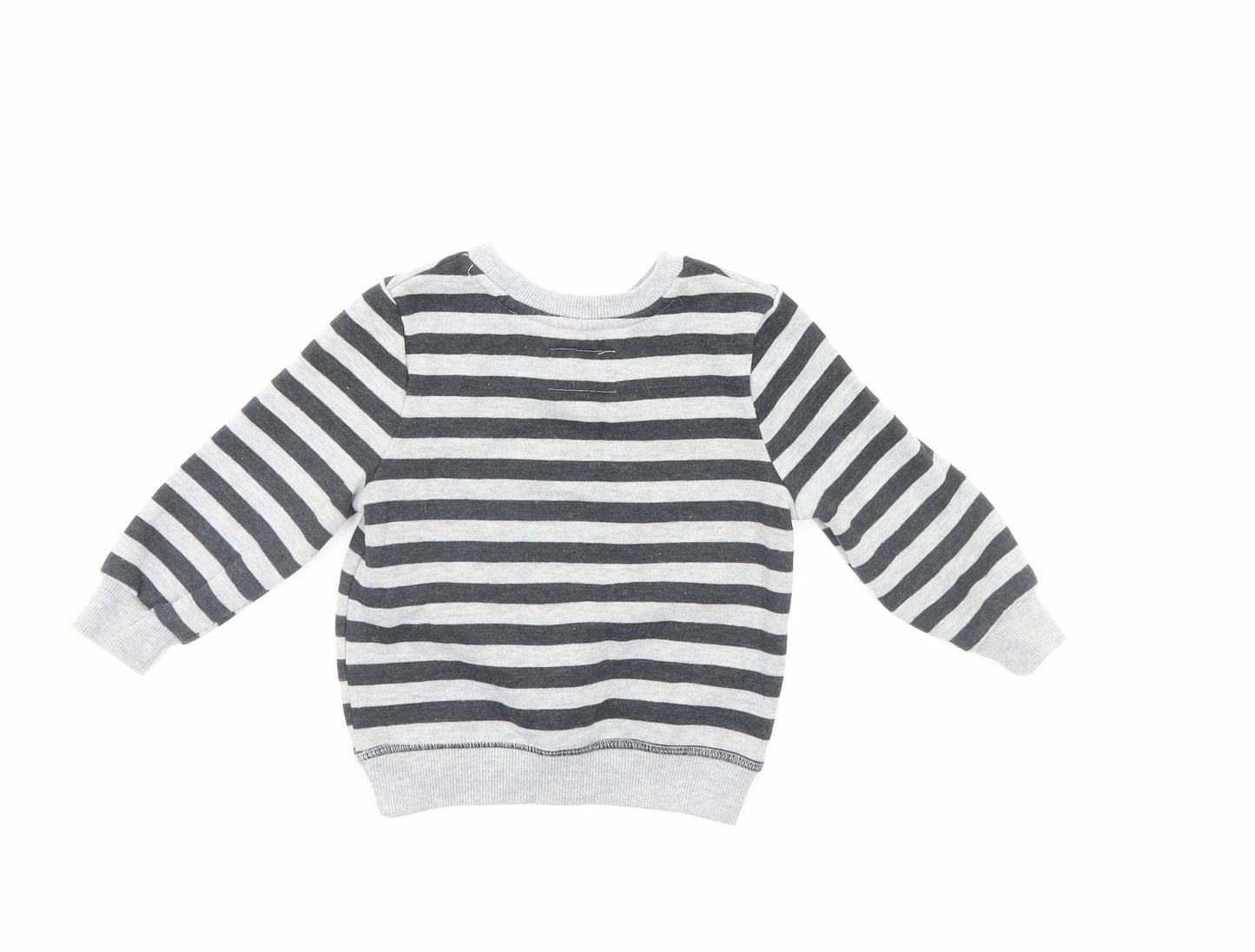 Mini Rebel Boys Multicoloured Striped  Pullover Jumper Size 18-24 Months  - Christmas jumper