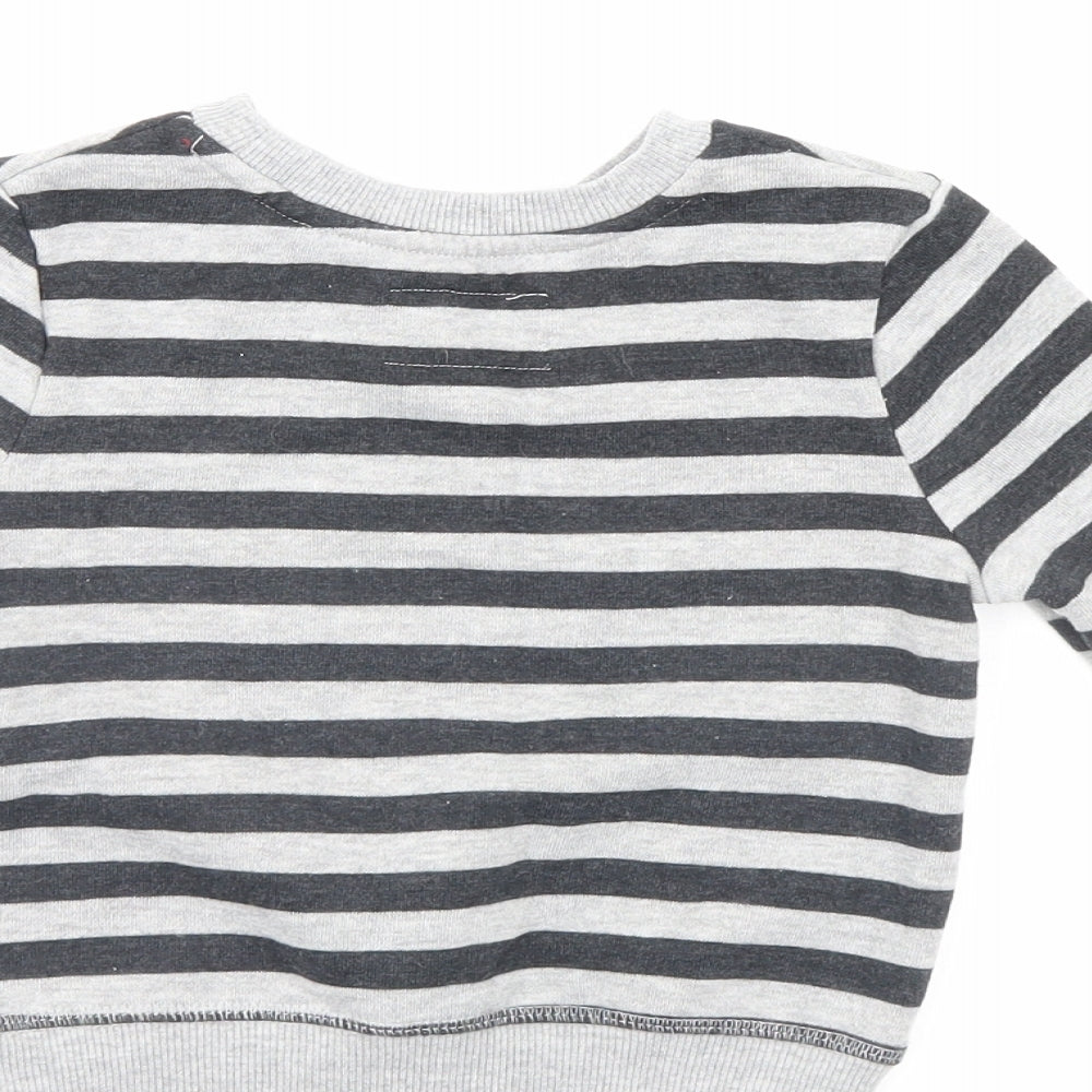 Mini Rebel Boys Multicoloured Striped  Pullover Jumper Size 18-24 Months  - Christmas jumper