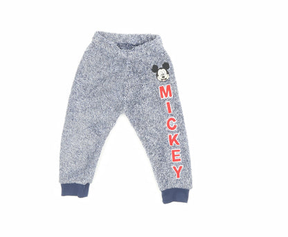 Disney Girls Blue   Sweatpants Trousers Size 12-18 Months  - Micky Mouse